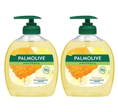Комплект Жидкое мыло для рук Palmolive Натурэль С Медом и Увлажняющим молочком 300мл 2 шт.