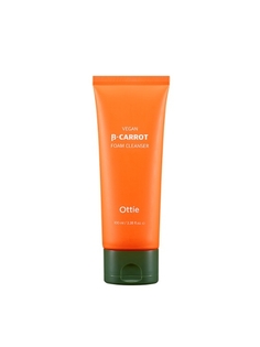 Ottie Мягкая укрепляющая пенка для сияния кожи Vegan Beta-Carrot Foam Cleanser