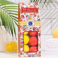 Набор бурлящих шаров для ванн Spa by Lara «Дымка», 6 штук по 40 г No Brand