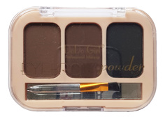 Палетка теней для бровей DoDo Girl Eyebrow Powder, 3 оттенка, набор 02