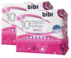 Прокладки BiBi Classic Normal Soft с крылышками, 2х10шт.