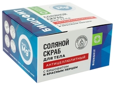 Соляной скраб с бишофитом и красным перцем Антицеллюлитный, 300 г Дом Природы