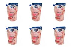 Жидкое мыло для рук и тела 2в1, Хлопок и полевые цветы Pure Cotton, 450мл, 6 шт Aura