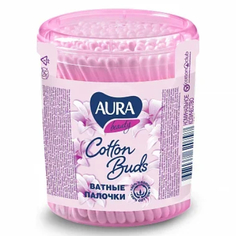 Набор, AURA, Ватные палочки, в банке, 100 шт., 3 шт.