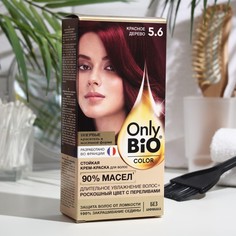 Стойкая крем-краска для волос серии Only Bio COLOR тон 5.6 красное дерево, 115 мл Fito косметик