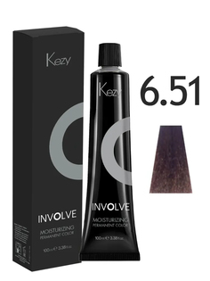 6.51 Крем-краска стойкая увлажняющая для волос, джандуя / INVOLVE 100 мл Kezy