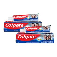 Комплект Colgate зубная паста Максимальная Защита от кариеса Свежая мята 50 мл х 2 шт.