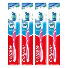 Комплект Colgate зубная щетка Тройное действие средней жесткости х 4 шт.