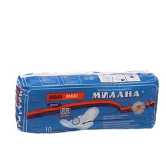 Прокладки женские гигиенические, Милана, Макси Драй, 10 шт Milana