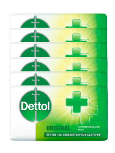 Комплект Мыло кусковое Dettol оригинальное 100 г х 6 шт.