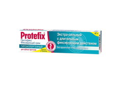 Крем для фиксации зубных протезов Протефикс экстрасильный гипоаллергенный 40мл Protefix