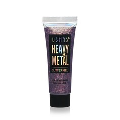Глиттер-гель для век USHAS Heavy Metal, Бордовый, 20г