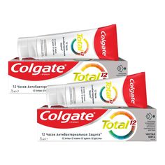 Комплект Зубная паста Colgate Total Чистая мята 75 мл х 2 шт.
