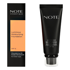 Тональная основа Note Luminous Moisturizing Foundation, тон 100, SPF 15, 55 г