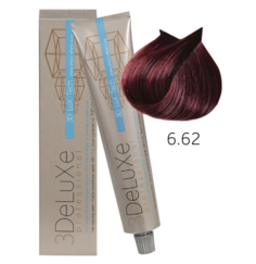 Крем-краска для волос 3DELUXE PROFESSIONAL 662 темный блондин фиолетово-красный, 100мл