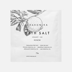 Соль для ванн Charonika Renew бергамот-лайм, 70 г