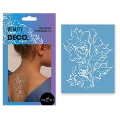 Татуировка для тела DECO. White Tattoo by Miami tattoos Floral Lace переводная