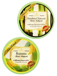 Набор зубных паст Rochjana с экстрактом банана 30 г + с бамбуковым углем 30 г
