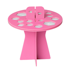 Подставка-органайзер для сушки кистей IRISK, 16 ячеек, розовая