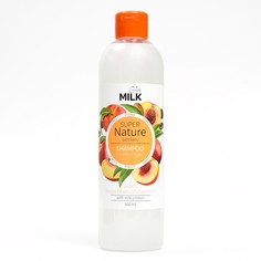 Шампунь VitaMilk для волос, Персик, зерна какао и миндаля, серии Super nature, 500 мл Vita&Milk