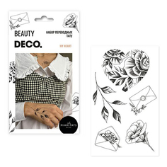 Татуировки переводные для тела DECO. Beycoz Tattoo by Miami tattoos My heart