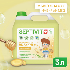 Жидкое мыло для рук Имбирь и мед Septivit Premium 3000 мл