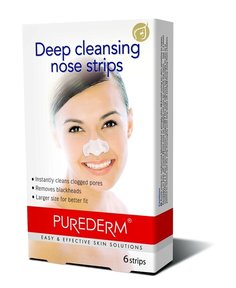 Полоски для глубокого очищения пор Purederm, 6 шт.