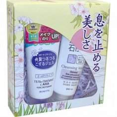 Подарочный набор Age Clear: пенка + гель-пилинг, Rosette, Япония 2*120 г