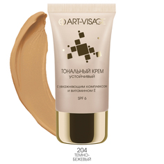 Тональный крем ART-VISAGE Устойчивый тон 204 Темно-бежевый