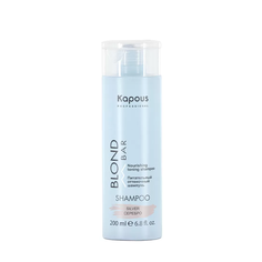 Оттеночный шампунь для оттенков Kapous Professional Blond Bar блонд Серебро, 200 мл