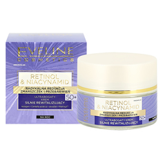 Крем для лица EVELINE RETINOL & NIACYNAMID ночной с ретинолом и нициамидами 50+