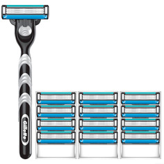 Бритвенный станок Gillette Mach3 + 12 сменных кассет Mach3