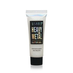 Глиттер-гель для век USHAS Heavy Metal, Прозрачный, 20г