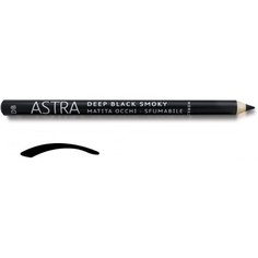 Карандаш для глаз Astra Deep black smoky контурный, DB, 4 г