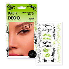 Набор переводных тату стрелок-трафаретов DECO. Eyeliner by Miami tattoos Fantasy