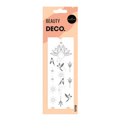 Татуировка переводная для тела DECO. Orient by Miami tattoos Birds and flowers