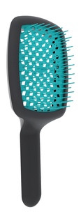 Расческа для влажных и запутанных волос Janeke Curvy M Hair Brush Black Turquoise, 85г