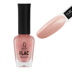 Лак для ногтей IQ Beauty профессиональный укрепляющий с биокерамикой пыльно-розовый 12.5