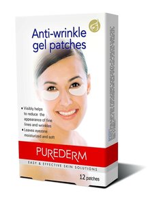 Purederm, Патчи для области вокруг глаз Anti-wrinkle, 12 шт.