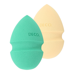 Набор спонжей для макияжа DECO. Green Couture каплевидные 2 шт