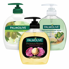 Мыло жидкое Palmolive олива нейтрализующее Роскошь масел 300мл х 3 шт.