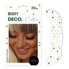 Наклейки для лица Deco Green Couture by Miami tattoos Confetti Переводные тату-веснушки Deco.