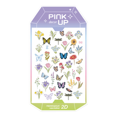 Наклейки для ногтей Pink Up Decor Spring Collection 2D переводные тон 125