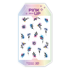 Наклейки для ногтей PINK UP Decor 3D переводные тон 784