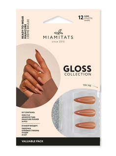Набор накладных ногтей Miamitats Gloss Creme Brulee, 1 шт.