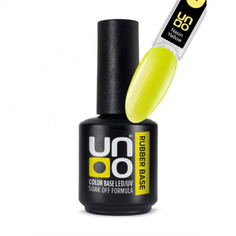 Камуфлирующее базовое покрытие для гель-лака Uno Rubber 12г Neon Yellow