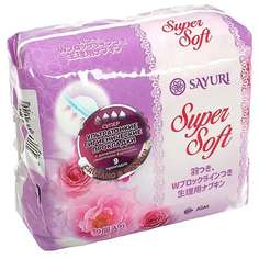 Прокладки Sayuri Super Soft супер, 4 капли, ультратонкие, 9 шт