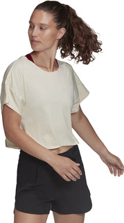 Футболка женская Adidas WTR STDIO BL T бежевая 2XS