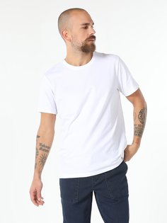 Футболка мужская Colins CL1058592_Q1.V1_WHT белая L