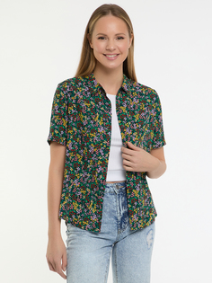 Рубашка женская oodji 11411137-5B черная 36 EU